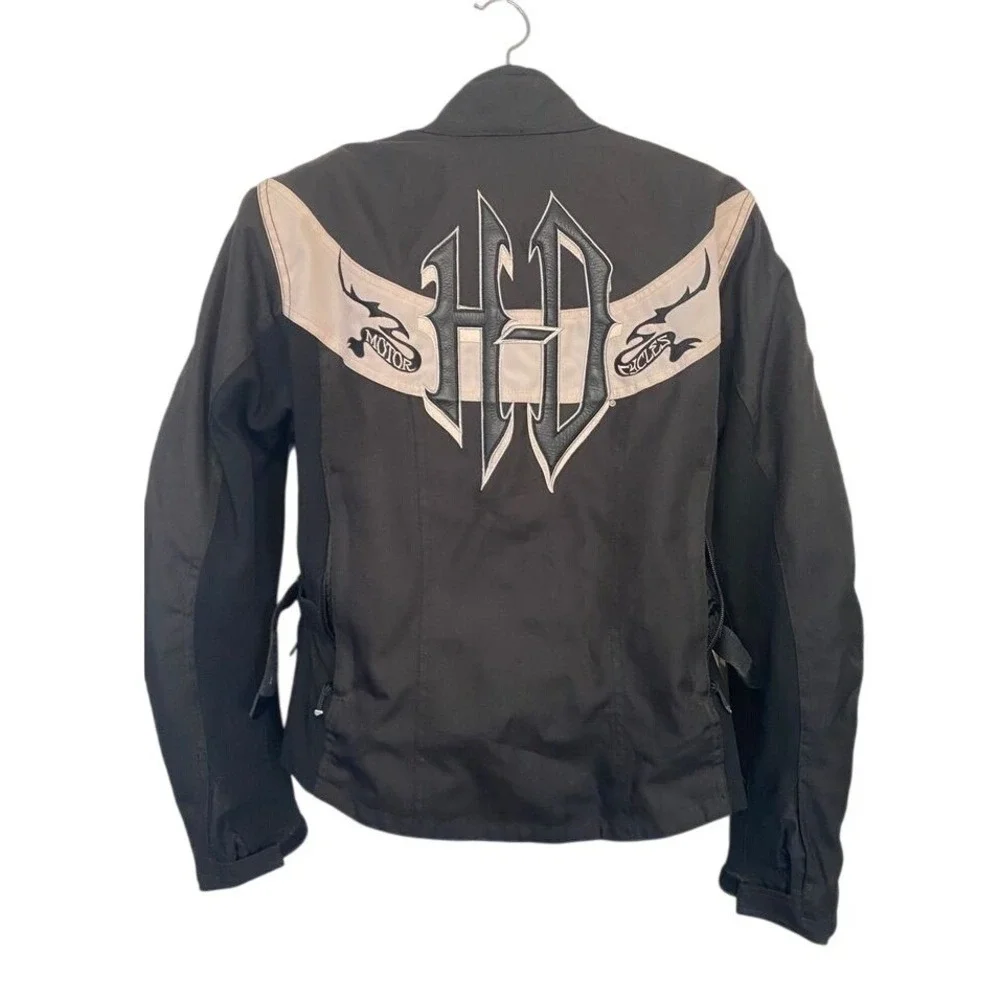 Harley-Davidson Womens Riding Jacket Black Up Sleeve 97358-08VW Large‎
